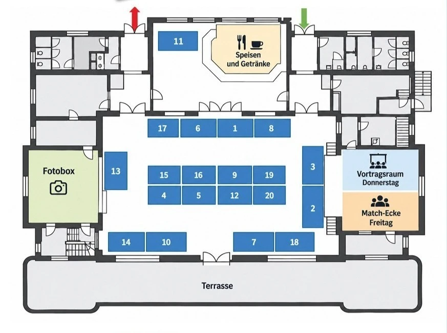 Standplan Ausbildungsmesse Gesundheit 2026