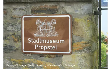 Eingangsschild Schatzkammer Propstei