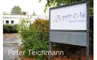 Repair Cafè Eingangsschild