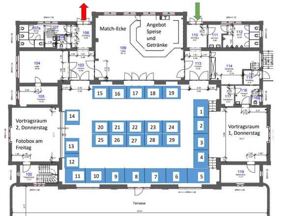 Standplan Ausbildungsmesse Gesundheit 2026